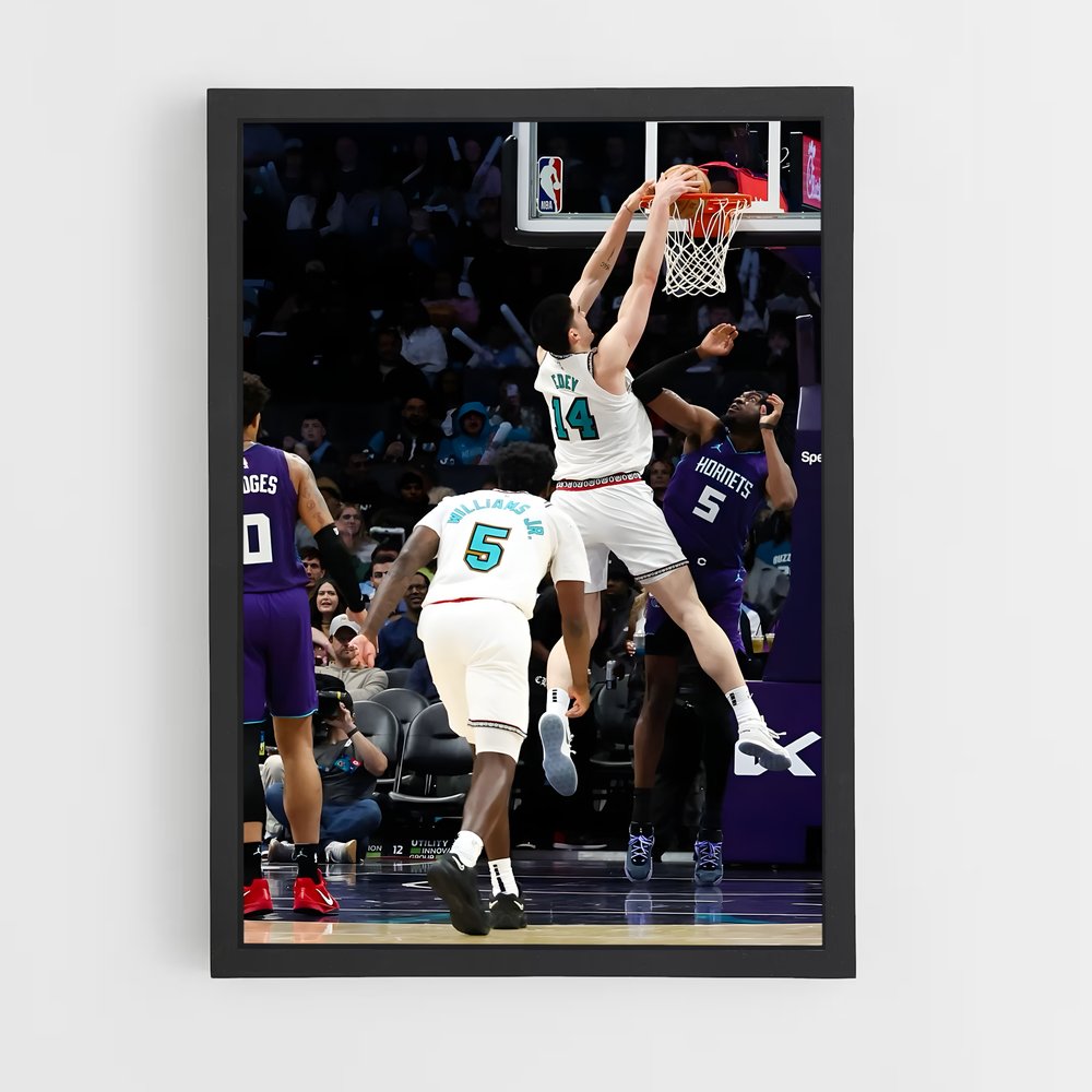 Poster Zach de edey – affiche Basketball (vue 2)